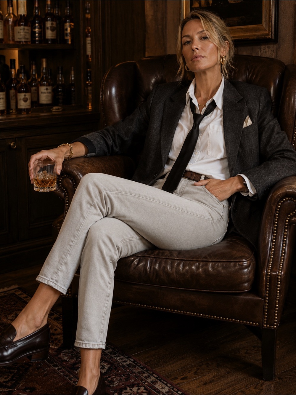 Victoria Victoria Beckham Cream Skinny Jeans